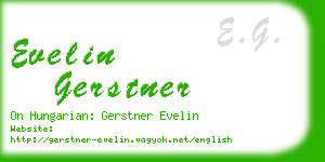 evelin gerstner business card